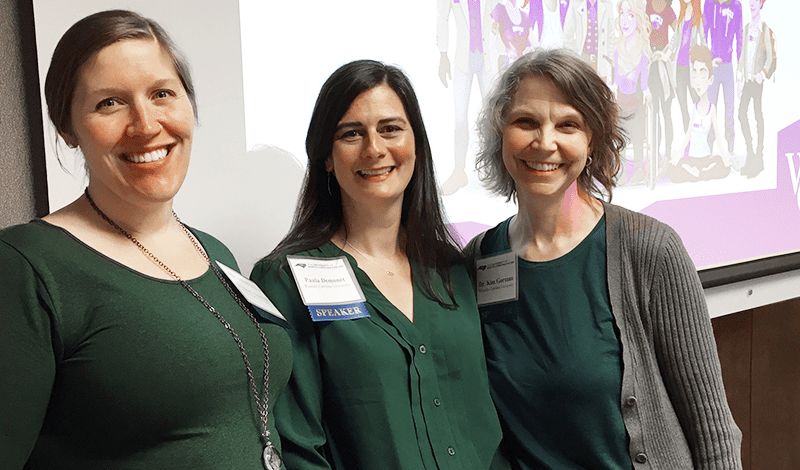 Dr. Betsy Aspinwall, Dr. Kimberly Gorman, and Paula Demonet