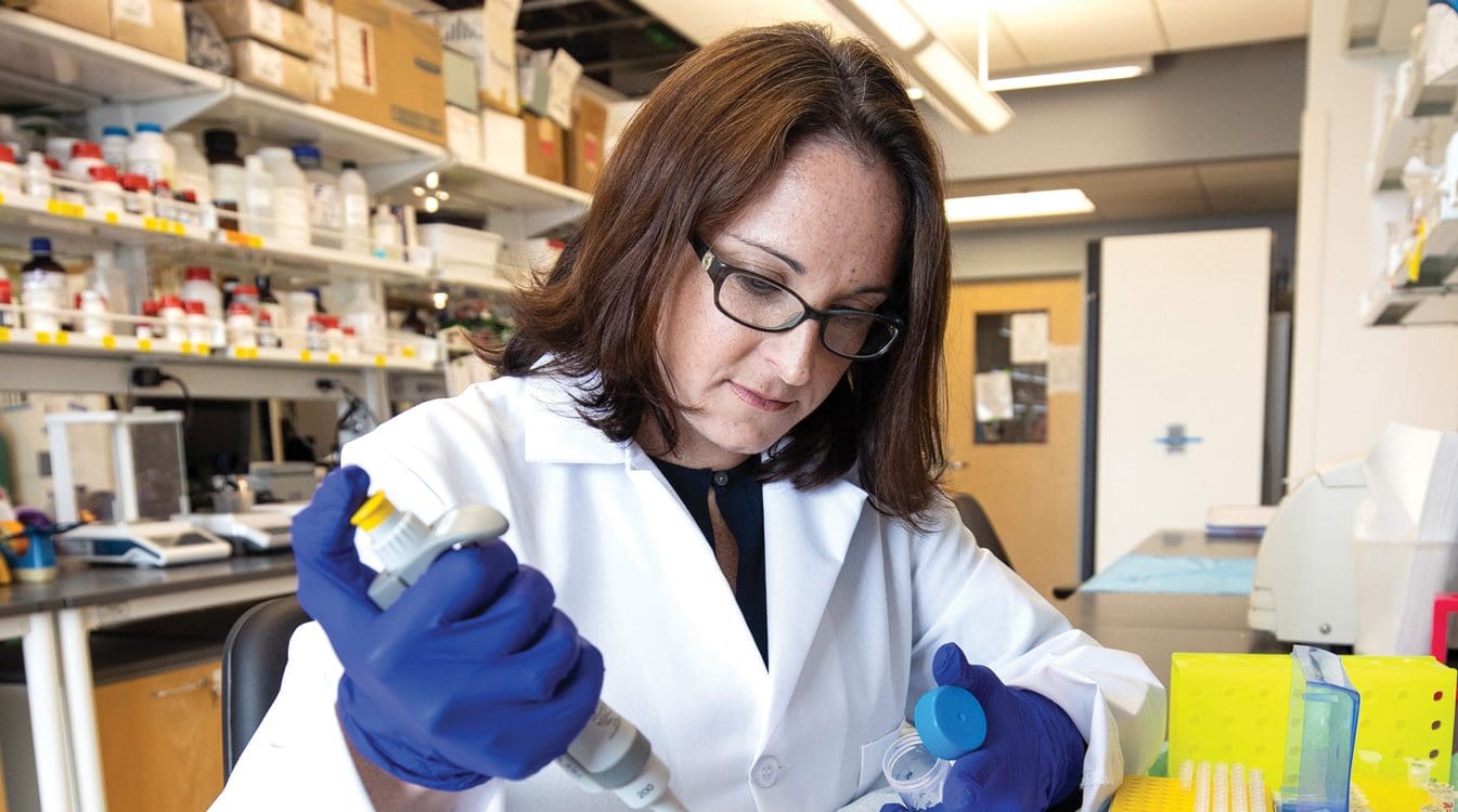 Jessica Ellis, an assistant professor in the Department of Physiology at the Brody School of Medicine, is studying a ‘healthy’ fatty acid for clues to its role in dementia.