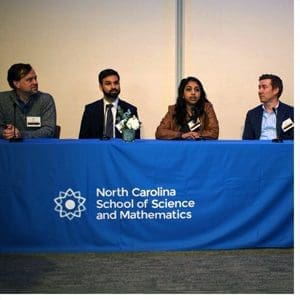 NC SSM Alumni panel discussing data science in education