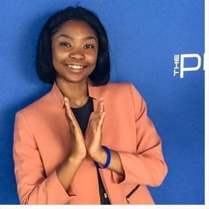 Tykira Beasley, an ECSU junior, is a member of the winning Pitch 2019 team. Pitch is an innovation and entrepreneurial competition held by the Thurgood Marshall College Fund each year.