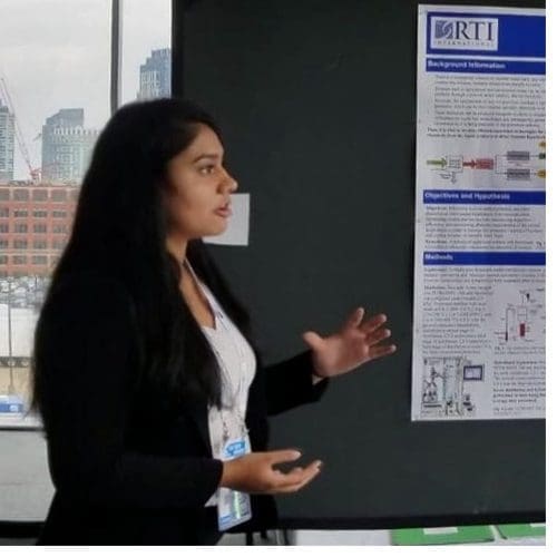 NCSSM ’18 graduate Sumani Nunna was a finalist in the highly competitive International BioGENEius Challenge in Boston.