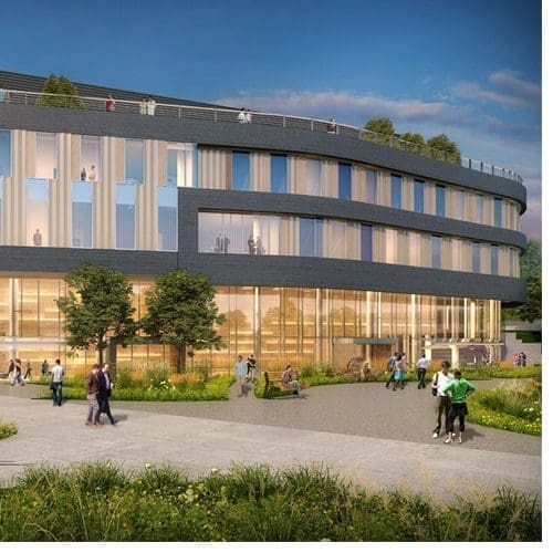 University of North Carolina System President Margaret Spellings and UNC Board of Governors Chair Lou Bissette are among the dignitaries expected to attend the groundbreaking ceremony for WCU’s new Tom Apodaca Science Building. (Architectural rendering provided by Lord Aeck Sargent)