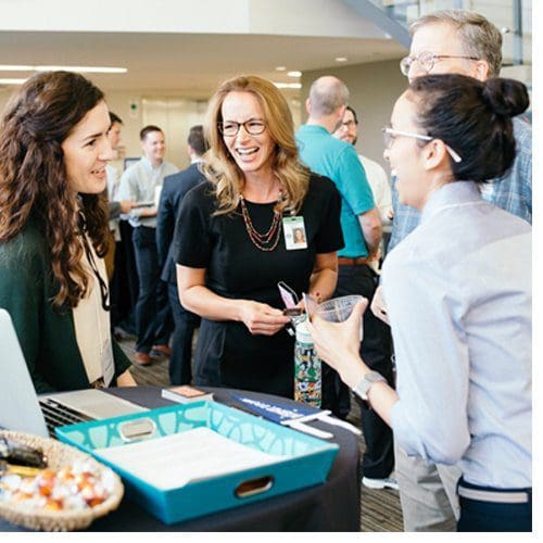 Graduates of the inaugural Coding Boot Camp certificate program recently had the chance to showcase their final projects and portfolios for potential employers at a special networking expo.