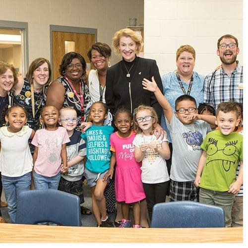 Appalachian’s Chancellor Everts engages with students, shares books at Middle Fork Academy
